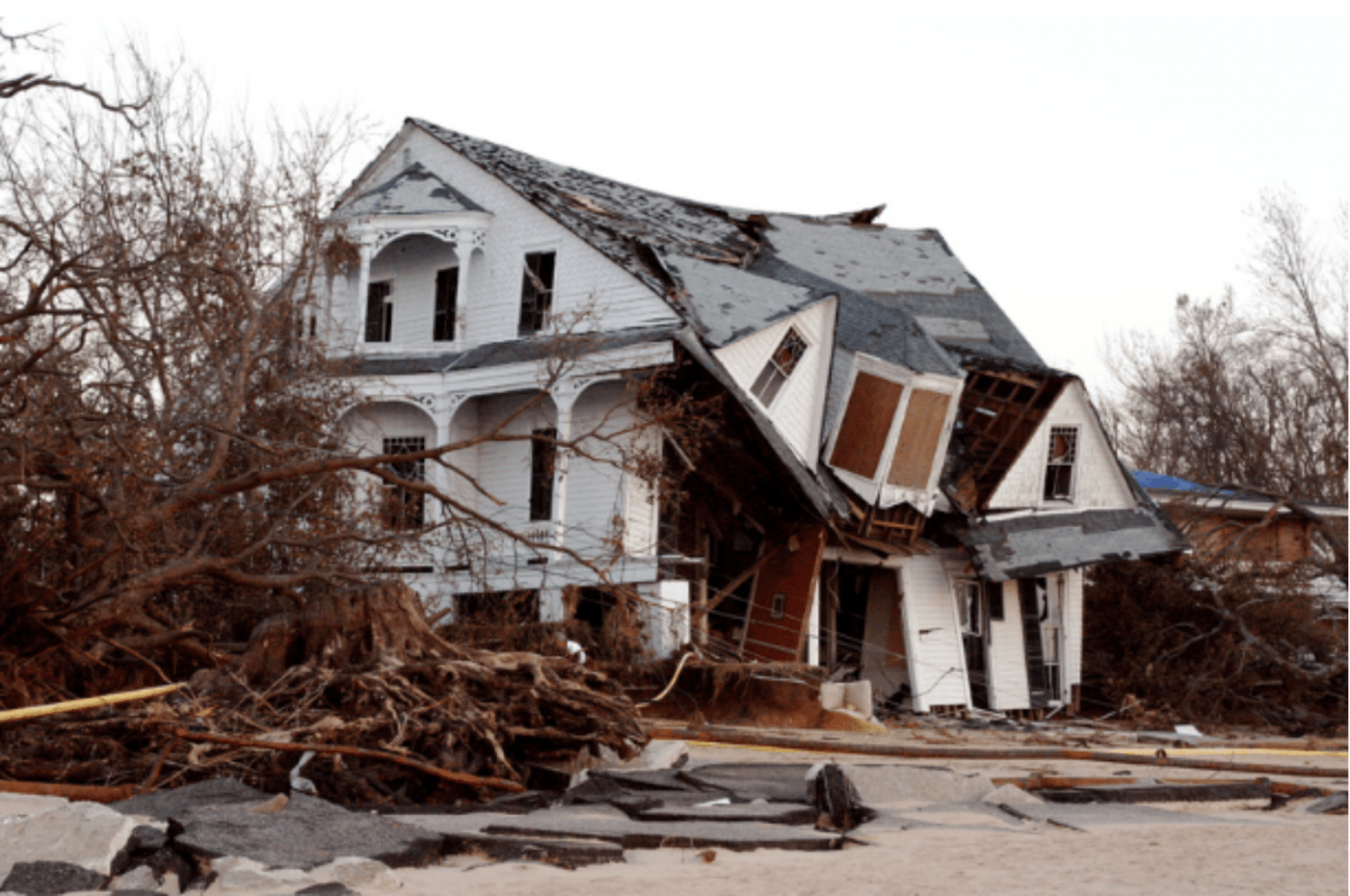 broken house